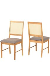 Seconique Ellis Chair (Box of 2) in Light Oak - thumbnail 2