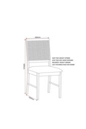 Seconique Ellis Chair (Box of 2) in Light Oak - thumbnail 6