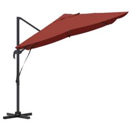 Berkfield Home Cantilever Umbrella Terracotta Polyester, Steel Large in Burnt Orange - thumbnail 6