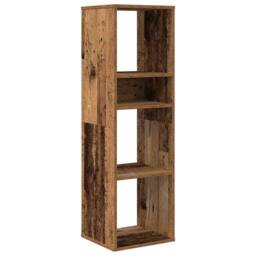 Berkfield Home Book Cabinet Old Wood 34x31x112 cm Engineered Wood in Brown - Size: 34 x 31 x 112 cm - thumbnail 1
