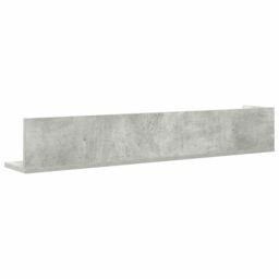 Berkfield Home Wall Shelves 2 pcs Concrete Grey 100x16.5x16.5 cm Engineered Wood - thumbnail 7