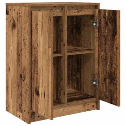 Berkfield Home Sideboard Old Wood 57x34x76 cm Engineered Wood in Brown - Size: 57 x 34 x 76 cm - thumbnail 5
