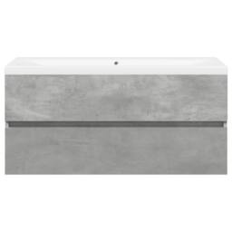 Berkfield Home 2 Piece Bathroom Furniture Set Concrete Grey Engineered Wood - thumbnail 4