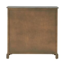 Orsina 2 Drawer Cabinet, Pine Wood Colonial Vanity Storage for Shoe Rack, Bathroom, Home & Office, Delivered Fully Assembled in Grey - thumbnail 4