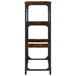 Berkfield Home Console Table Smoked Oak 89.5x28x76 cm Engineered Wood in Brown - thumbnail 5
