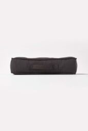 Homescapes Rajput Ribbed Cotton Floor Cushion in Black - Size: 40 cm x 40 cm - thumbnail 5