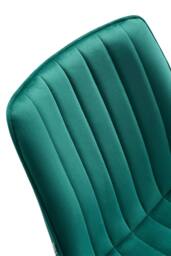 Living and Home Set of 4 Upholstered Dining Chairs in Green - thumbnail 9