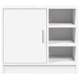 Berkfield Home Sink Cabinet White 63x29x55 cm Engineered Wood - Size: 63 x 29 x 55 cm - thumbnail 4