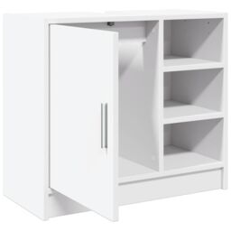 Berkfield Home Sink Cabinet White 63x29x55 cm Engineered Wood - Size: 63 x 29 x 55 cm - thumbnail 5