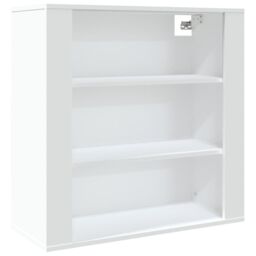 Berkfield Home Wall Cabinet White 80x33x80 cm Engineered Wood - Size: 80 x 33 x 80 cm - thumbnail 2