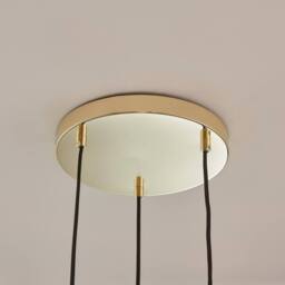 FurnitureboxUK Lake 3 Green Glass Globes Pendant Ceiling Light - thumbnail 4