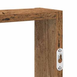 Berkfield Home Wall Shelf Old Wood 43x9x60 cm Engineered Wood in Brown - Size: 43 x 9 x 60 cm - thumbnail 7