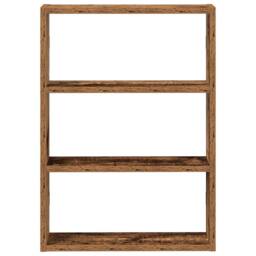 Berkfield Home Wall Shelf Old Wood 43x9x60 cm Engineered Wood in Brown - Size: 43 x 9 x 60 cm - thumbnail 4