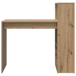 Berkfield Home Writing Desk Artisan Oak Particle board Medium Writing Desk in Brown - thumbnail 5