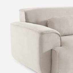 sweeek 3-seater Corduroy Sofa in Beige - thumbnail 4