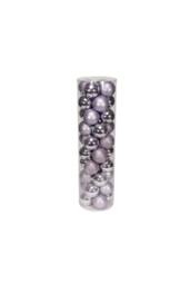 KDMD 48 Lilac Baubles in MattShiny & Glitter Finish 8cm - thumbnail 2