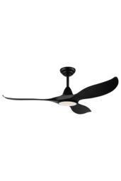 Eglo Cirali 52 Metal 5 Speed Ceiling Fan Light - Bulb Included in Black