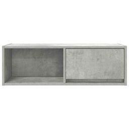 Berkfield Home TV Cabinet Concrete Grey 80x31x25.5 cm Engineered Wood - thumbnail 6