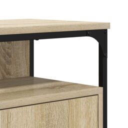 Berkfield Home Bathroom Sink Cabinet Sonoma Oak 80x30x60 cm Engineered Wood in Brown - Size: 80 x 30 x 60 cm - thumbnail 9