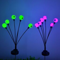 Obasyhig Style 3 Solar - Powered LED Pumpkin & Eyeball Lights in Purple - thumbnail 3