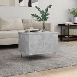 Berkfield Home Coffee Table Concrete Grey 60x44.5x45 cm Engineered Wood - thumbnail 1