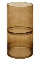 Orsina Contemporary Design Vase, Easy To Assemble Flower Ceramic Vase, Compact & Lightweight Vase For Flowers in Brown