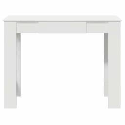 Berkfield Home Desk White 100x45x75 cm Engineered Wood - Size: 100 x 45 x 75 cm - thumbnail 4