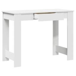 Berkfield Home Desk White 100x45x75 cm Engineered Wood - Size: 100 x 45 x 75 cm - thumbnail 5