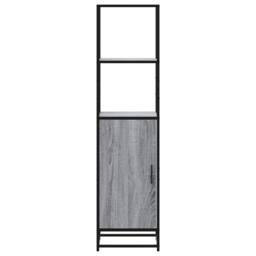 Berkfield Home Highboard Grey Sonoma 35.5x35x139 cm Engineered Wood & Metal - thumbnail 4