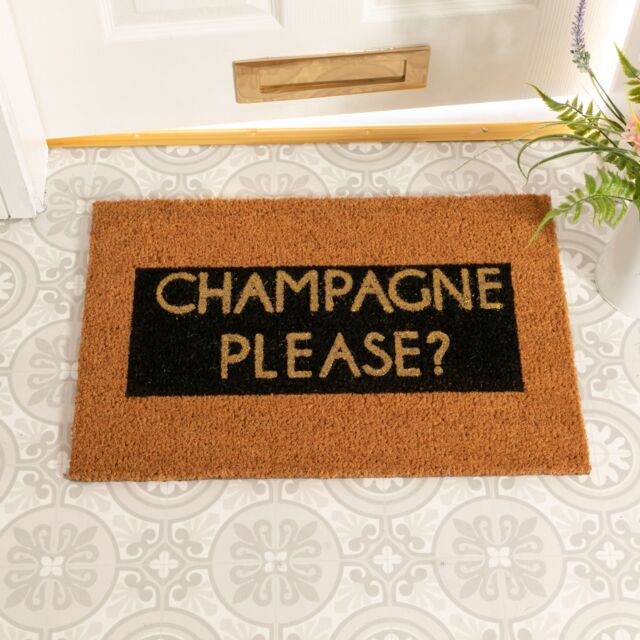 Artsy Mats Glitter Champagne Doormat - Size: 45 cm x 75 cm - image 1