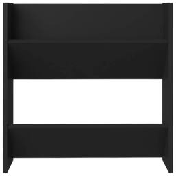 Berkfield Home Wall Shoe Cabinets 4 pcs Black 60x18x60 cm Engineered Wood - Size: 60 x 18 x 60 cm - thumbnail 5
