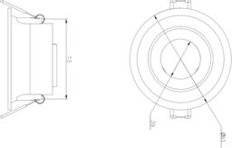 Netlighting Knightsbridge Dipa Single Tilt Round AntiGlare Downlight White DIB1TRW - thumbnail 2
