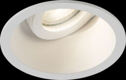 Netlighting Knightsbridge Dipa Single Tilt Round AntiGlare Downlight White DIB1TRW - thumbnail 1