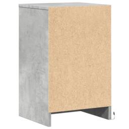 Berkfield Home Stylish Bedside Cabinet with LED Lights Concrete Grey Engineered Wood - thumbnail 8