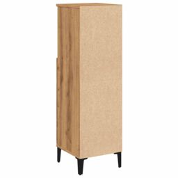 Berkfield Home Bathroom Cabinet Artisan Oak 30x30x100 cm Engineered Wood in Brown - Size: 30 x 30 x 100 cm - thumbnail 7