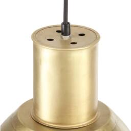 Berkfield Home Hanging Lamp 25 W Brass Round 28.5 cm E27 in Gold - thumbnail 6