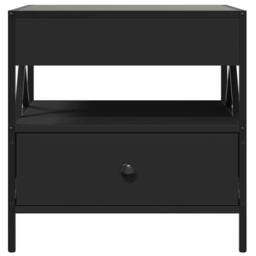 Berkfield Home Decorative Coffee Table with Infinity LED Black 50x50x51 cm - Size: 50 x 50 x 51 cm - thumbnail 6