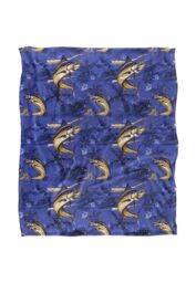 JQ Licensing Jl-Jp-Jq Marlin Tiki Fishing Pattern 2 Silky Touch Super Soft Throw Blanket 152 X 127 cm in White - thumbnail 1