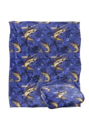 JQ Licensing Jl-Jp-Jq Marlin Tiki Fishing Pattern 2 Silky Touch Super Soft Throw Blanket 152 X 127 cm in White - thumbnail 2