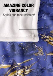 JQ Licensing Jl-Jp-Jq Marlin Tiki Fishing Pattern 2 Silky Touch Super Soft Throw Blanket 152 X 127 cm in White - thumbnail 4