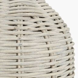 Ruma Rattan Bottle Table Lamp with Shade in Grey - thumbnail 5