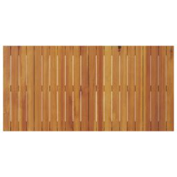 Berkfield Home Dining Table - Black, 110x55x62 cm, Made from Solid Acacia Wood in Brown - Size: 110 x 55 x 62 cm - thumbnail 8