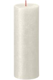 KDMD Bolsius Rustic Ivory Shimmer Metallic Candle 190mm x 68mm - thumbnail 1