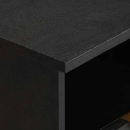 Berkfield Home Bedside Cabinet Black 40x33x46 cm Engineered Wood - Size: 40 x 33 x 46 cm - thumbnail 7