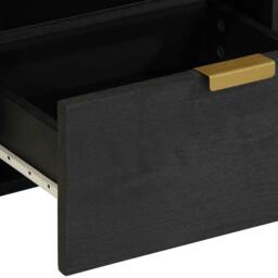 Berkfield Home Bedside Cabinet Black 40x33x46 cm Engineered Wood - Size: 40 x 33 x 46 cm - thumbnail 8