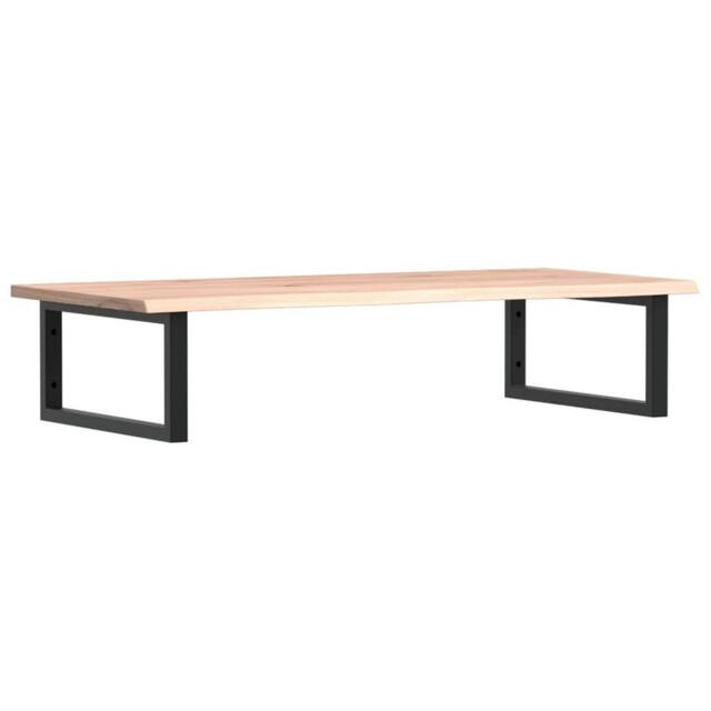 Berkfield Home Basin Shelf Wall Mounted Steel & Solid Wood Oak in Natural - image 1