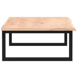 Berkfield Home Basin Shelf Wall Mounted Steel & Solid Wood Oak in Natural - thumbnail 5
