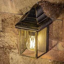 CGC Lighting 'Camila' Antique Bronze Outdoor Wall Lantern Clear Diffuser - thumbnail 1