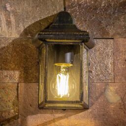 CGC Lighting 'Camila' Antique Bronze Outdoor Wall Lantern Clear Diffuser - thumbnail 2