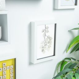 "Nicola Spring 3D Box Photo Frames - A5 (6 x 8"") - Pack of 5 in White" - thumbnail 6